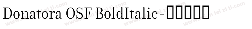 Donatora OSF BoldItalic字体转换